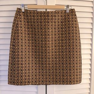 Loft Brocade Mini Skirt size 6